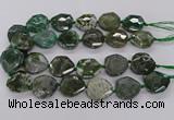 CNG3403 15.5 inches 28*30mm - 30*32mm faceted freeform agate beads
