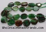 CNG3517 15.5 inches 20*25mm - 25*35mm freeform agate slab beads