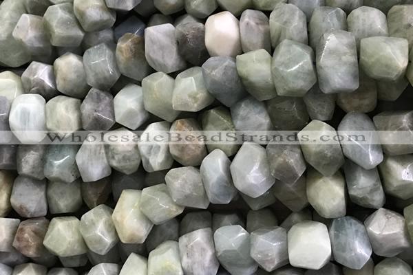 CNG5069 15.5 inches 10*14mm - 14*20mm faceted nuggets aquamarine beads