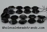 CNG5350 15.5 inches 25*35mm - 30*40mm faceted freeform agate beads