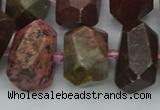 CNG5400 15.5 inches 12*16mm - 15*20mm faceted nuggets rhodochrosite beads