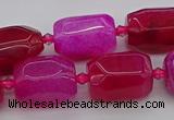 CNG5525 15.5 inches 12*16mm - 15*20mm faceted nuggets agate beads
