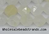 CNG7287 15.5 inches 10mm faceted nuggets white moonstone beads