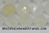 CNG7288 15.5 inches 12mm faceted nuggets white moonstone beads