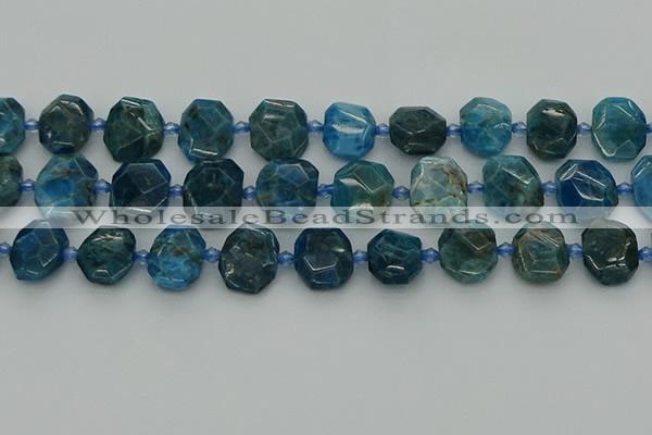 CNG7457 15.5 inches 12*16mm - 15*20mm faceted freeform apatite beads