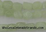 CNG806 15.5 inches 8*12mm faceted nuggets New jade beads