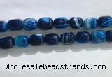 CNG8316 15.5 inches 15*20mm nuggets striped agate beads wholesale
