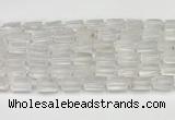 CNG8845 15.5 inches 8*12mm - 10*16mm nuggets matte white crystal beads