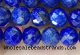 CNL1716 15.5 inches 6mm faceted round lapis lazuli beads