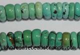CNT223 15.5 inches 5*11mm rondelle natural turquoise beads wholesale