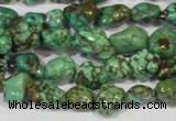 CNT243 15.5 inches 8*10mm - 10*14mm nuggets natural turquoise beads