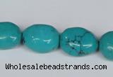 CNT34 16 inches 15*18mm nugget natural turquoise beads wholesale