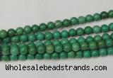 CNT350 15.5 inches 4mm round turquoise beads wholesale