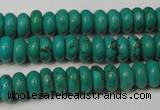 CNT363 15.5 inches 4*8mm rondelle turquoise beads wholesale