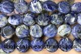 COIN129 15 inches 16mm coin sodalite gemstone beads