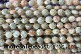 COIN149 15 inches 6mm faceted coin jade beads