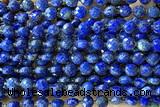 COIN170 15 inches 6mm faceted coin lapis lazuli gemstone beads