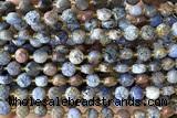 COIN173 15 inches 6mm faceted coin dumortierite gemstone beads