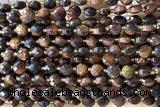 COIN190 15 inches 6mm faceted coin tiger eye beads