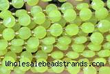 COIN261 15 inches 8mm faceted coin jade gemstone beads
