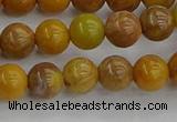 COJ601 15.5 inches 6mm round orpiment jasper beads wholesale