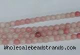 COP150 15.5 inches 4mm round pink opal gemstone beads wholesale