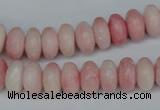 COP160 15.5 inches 6*12mm rondelle pink opal gemstone beads wholesale