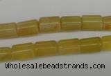 COP338 15.5 inches 8*11mm tube yellow opal gemstone beads