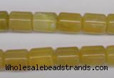 COP339 15.5 inches 10*12mm tube yellow opal gemstone beads