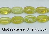 COP362 15.5 inches 10*14mm oval yellow opal gemstone beads wholesale