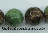COP658 15.5 inches 20mm round green opal gemstone beads wholesale
