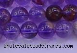 CPC602 15.5 inches 8mm round purple phantom quartz beads