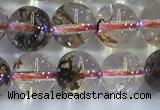 CPC651 15.5 inches 6mm round yellow phantom quartz beads