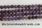 CPC661 15.5 inches 8mm round purple phantom quartz beads