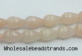 CPI01 15.5 inches 8*12mm teardrop pink aventurine jade beads