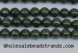 CPY760 15.5 inches 4mm round pyrite gemstone beads wholesale