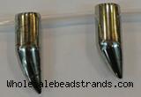 CPY99 Top-drilled 11*32mm talon pyrite gemstone beads wholesale