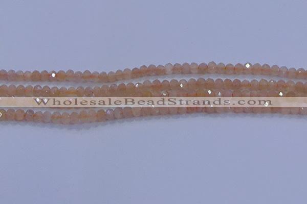 CRB1867 15.5 inches 2.5*4mm faceted rondelle moonstone beads