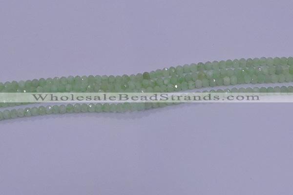 CRB1912 15.5 inches 2*3mm faceted rondelle green opal beads