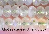 CRB2273 15.5 inches 4*6mm faceted rondelle prehnite beads