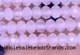 CRB3140 15.5 inches 2.5*4mm faceted rondelle tiny white moonstone beads