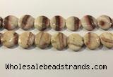 CRC1071 15.5 inches 25mm flat round rhodochrosite beads