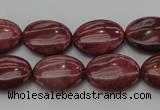 CRC834 15.5 inches 15*20mm oval Brazilian rhodochrosite beads
