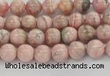 CRC921 15.5 inches 6mm round natural rhodochrosite beads