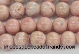 CRC922 15.5 inches 8mm round natural rhodochrosite beads