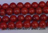 CRE310 15.5 inches 4mm round red jasper beads wholesale