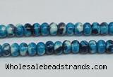 CRF66 15.5 inches 4*6mm rondelle dyed rain flower stone beads wholesale