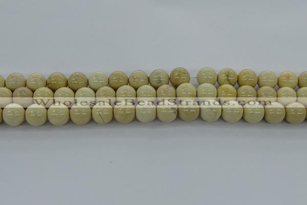 CRI204 15.5 inches 12mm round riverstone beads wholesale