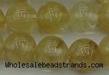 CRO1025 15.5 inches 14mm round yellow watermelon quartz beads