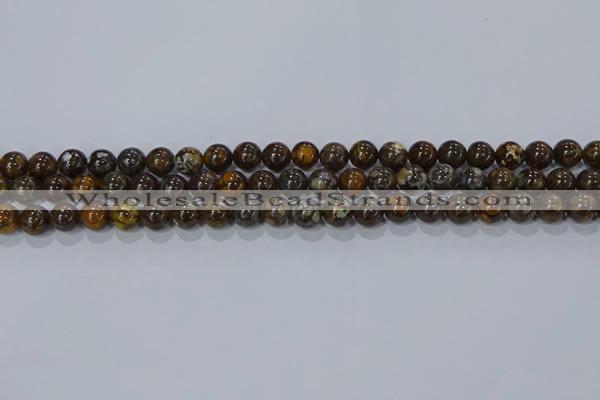 CRO1171 15.5 inches 6mm round fire lace opal gemstone beads